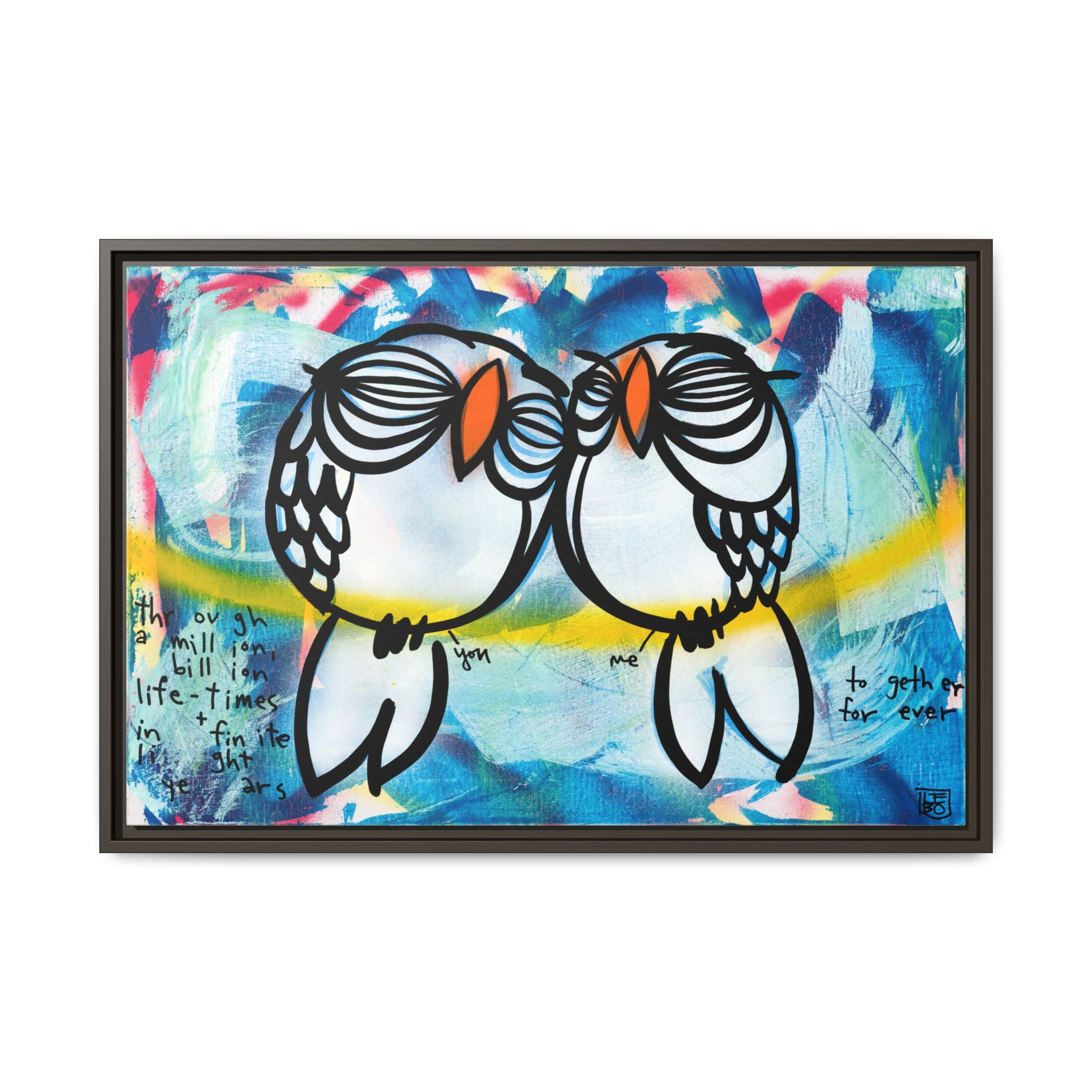 You and Me, Together Forever - Lebo Framed Premium Gallery Wrap Canvas
